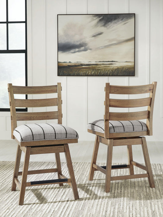 Ridgester UPH Swivel Barstool (2/CN)