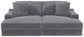 Cozy - 2 Piece Double Wide Chaise With USB Charging Ports
