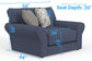 Cape May - Chair & 1/2 - Denim