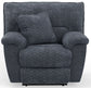 Paxon - Deep Seat Power Lay Flat Recliner With Power Adjustable Headrest - Smoke
