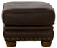 Roberto - Leather Ottoman - Cocoa