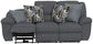Trifecta - Sofa With 3 Recliners and Drop Down Table