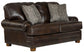 Roberto - Leather Loveseat - Cocoa