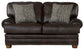 Roberto - Leather Loveseat - Cocoa