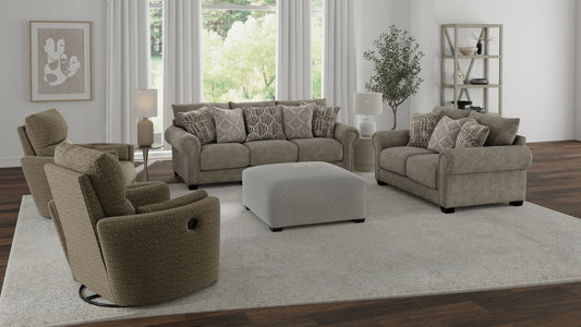Barrett - Swivel Glider Chair - Stone