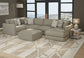 Amelia - Cocktail Ottoman - Sand
