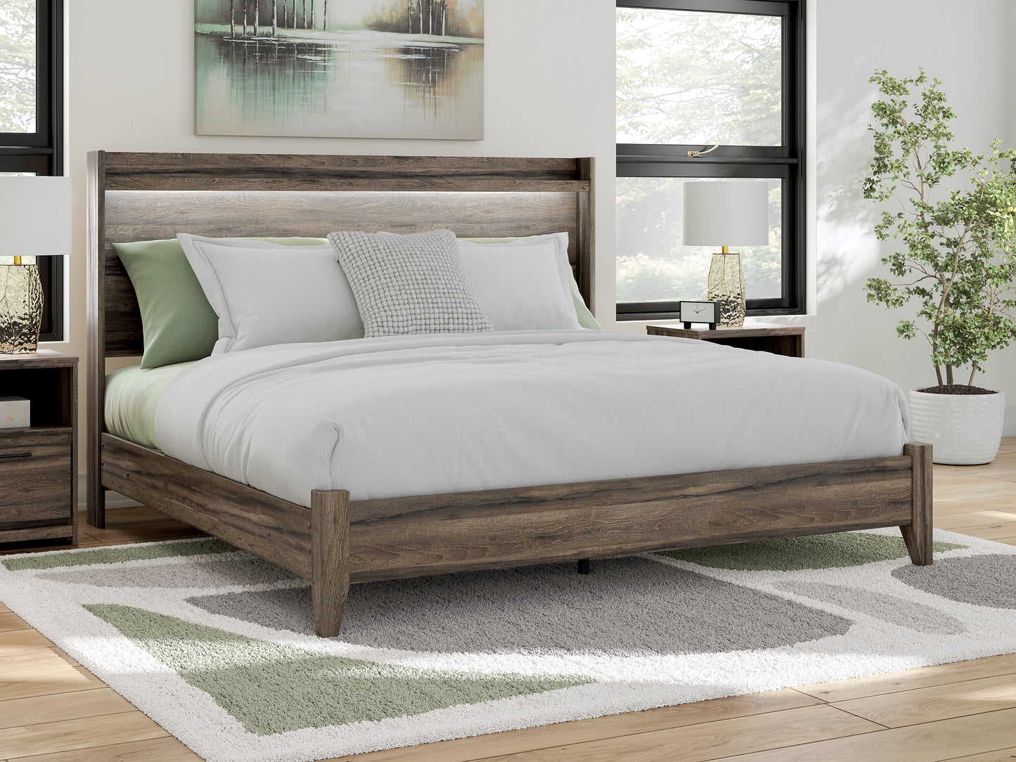 Elbrim King Panel Bed