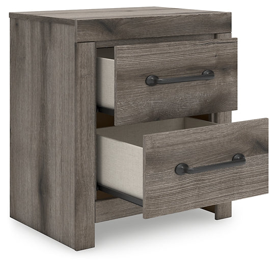 Graystorm Twin Panel Storage Bed with Mirrored Dresser, Chest and Nightstand