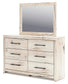 Lawroy Queen Panel Bed with Storage, Dresser, Mirror, Chest and Nightstand