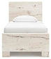 Lawroy Twin Panel Bed with Storage, Dresser, Mirror and Nightstand