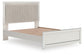 Zuraleus Queen Upholstered Panel Platform Bed, Dresser, Mirror and Nightstand