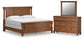 Rowlenstown California King Poster Bed with Mirrored Dresser