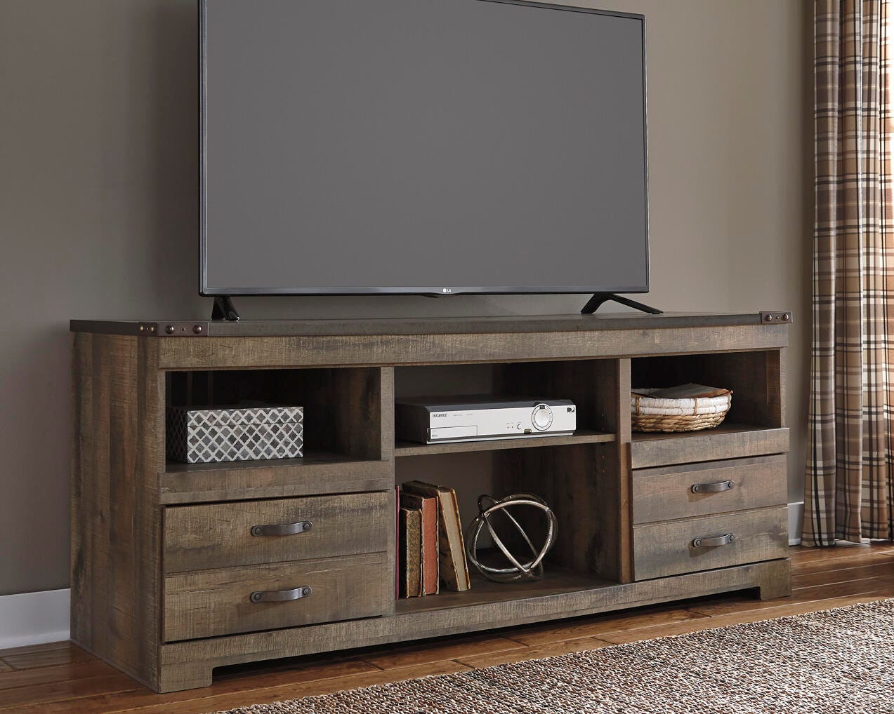 Trinell LG TV Stand w/Fireplace Option