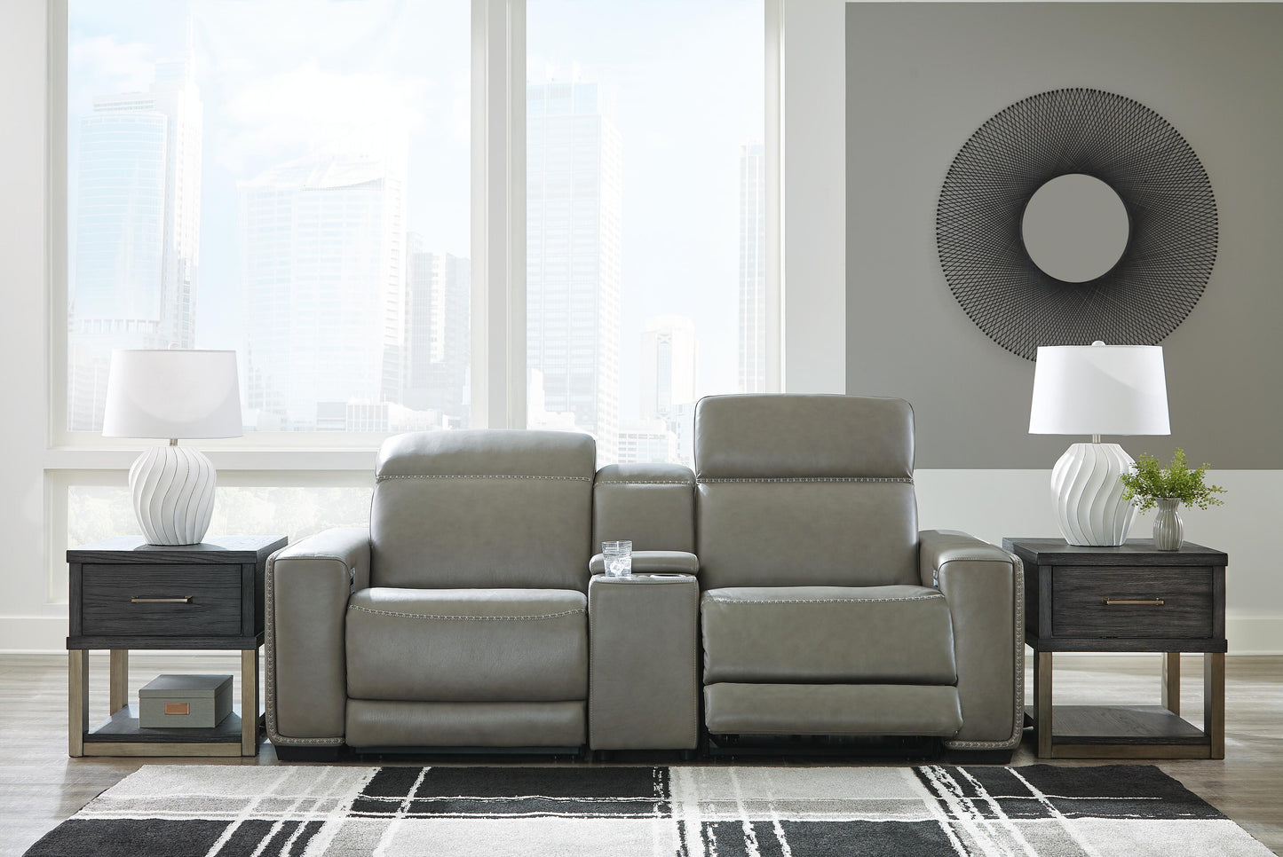 Correze 3-Piece Power Reclining Sectional Loveseat