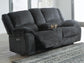 Draycoll DBL REC PWR Loveseat w/Console