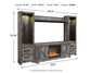 Wynnlow 4-Piece Entertainment Center with Electric Fireplace