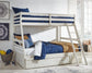 Robbinsdale Twin over Full Bunk Bed with Storage