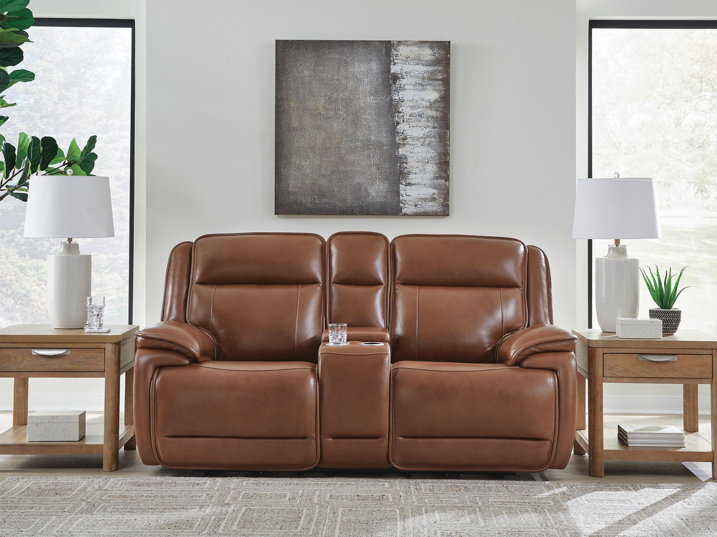 Healy Pier PWR REC Loveseat/CON/ADJ HDRST