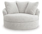 Cuddle Plush Oversized Swivel Accent Chair