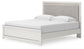 Zuraleus King Upholstered Panel Platform Bed