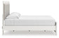 Zuraleus King Upholstered Panel Platform Bed