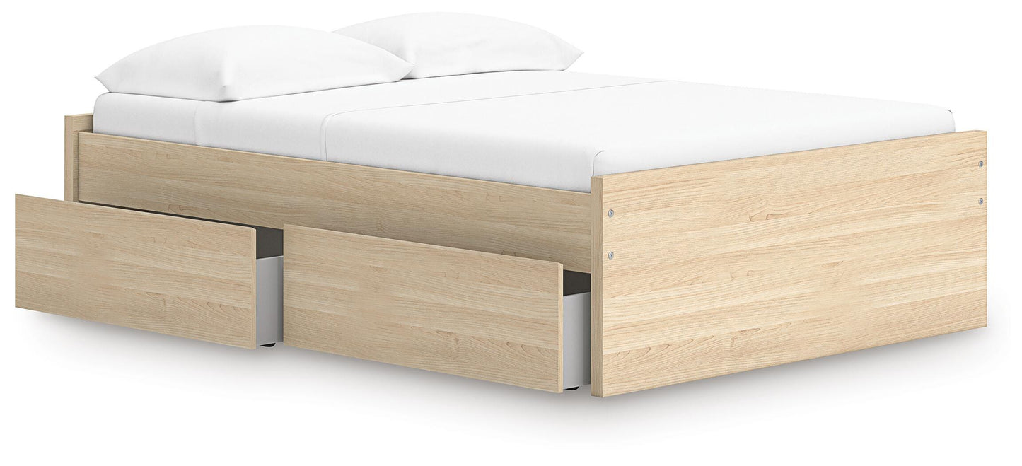 Onita Full Platform Bed with 1 Side Storage