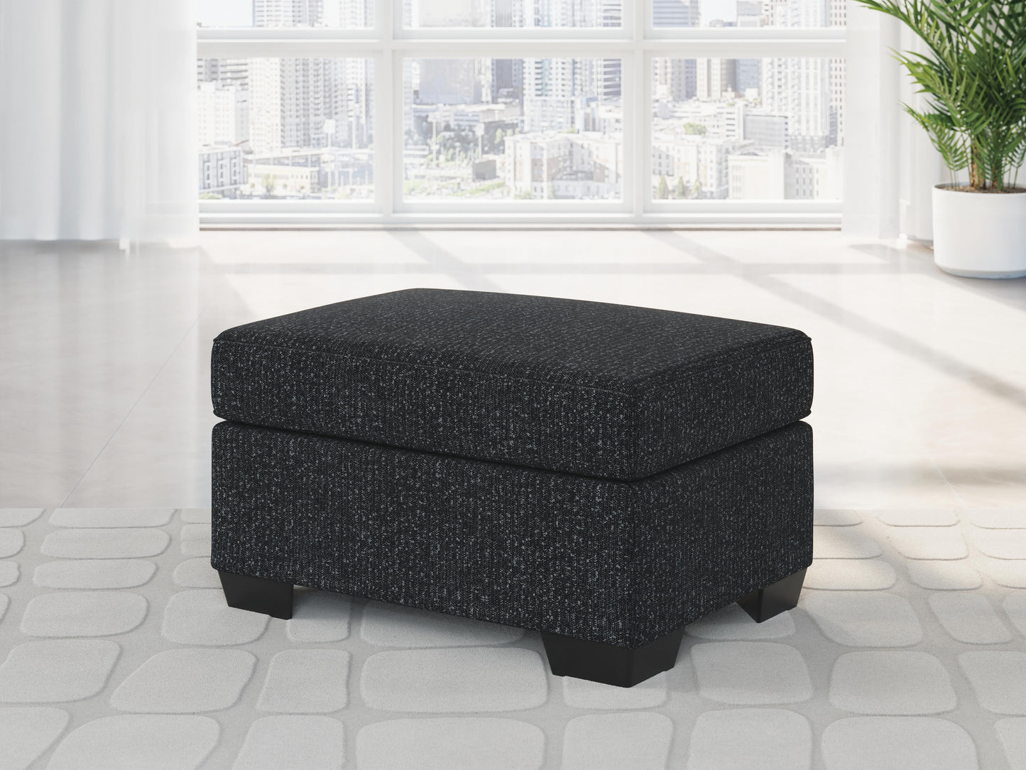 Jasmine Peaks Ottoman