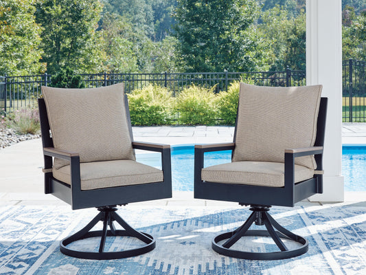East Beach Swivel Chair w/Cushion (2/CN)