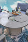 Half Moon Beach Round Fire Pit Table