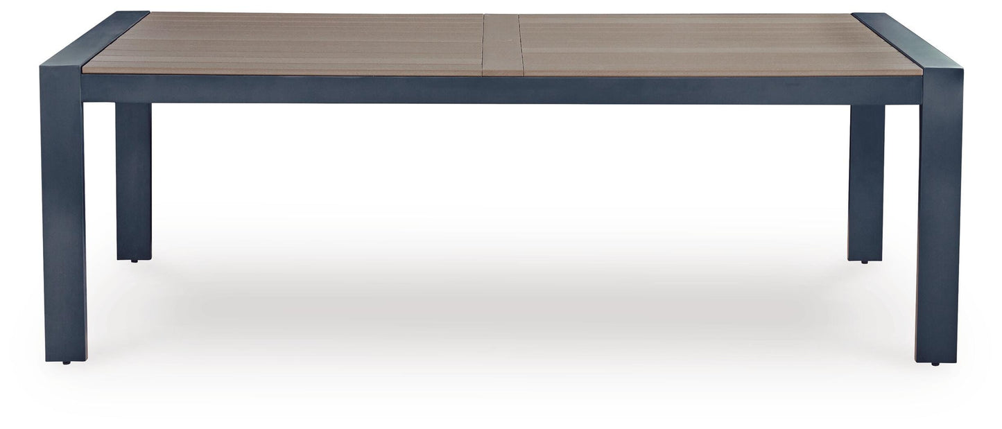 East Beach RECT Dining Table w/UMB OPT