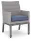 Half Moon Beach Arm Chair With Cushion (2/CN)