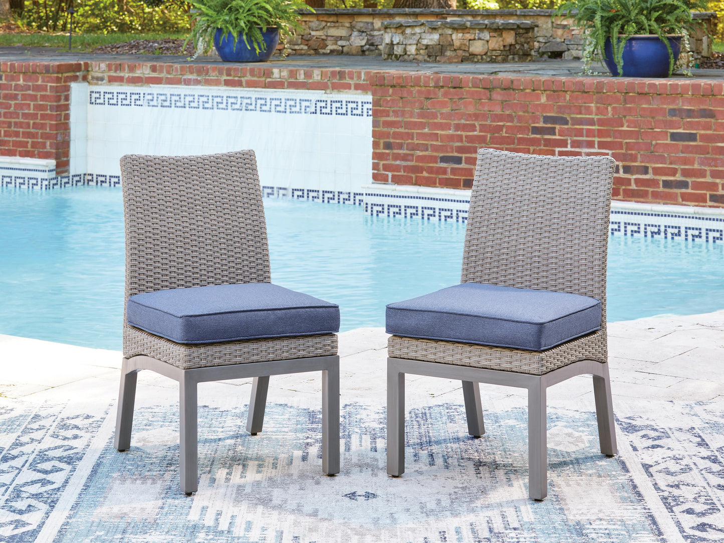 Half Moon Beach Side Chair with Cushion (2/CN)
