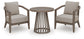 Joy Lagoon Chairs w/CUSH/Table Set (3/CN)