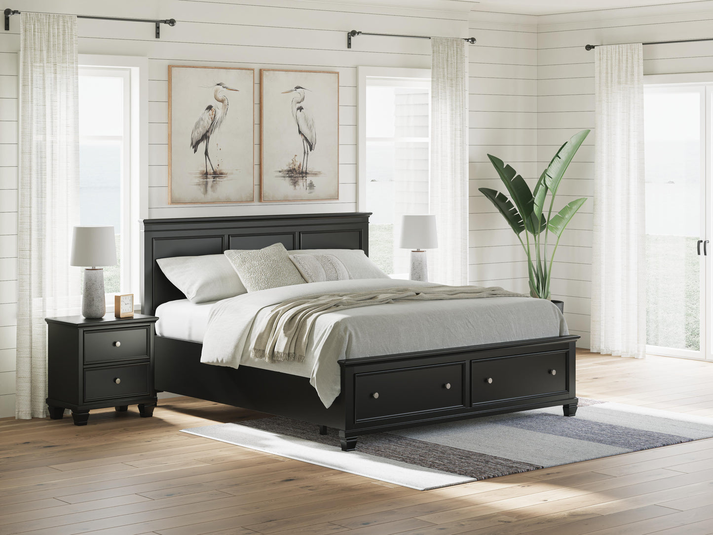 Lanolee California King Panel Storage Bed