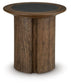 Dontayne Round End Table
