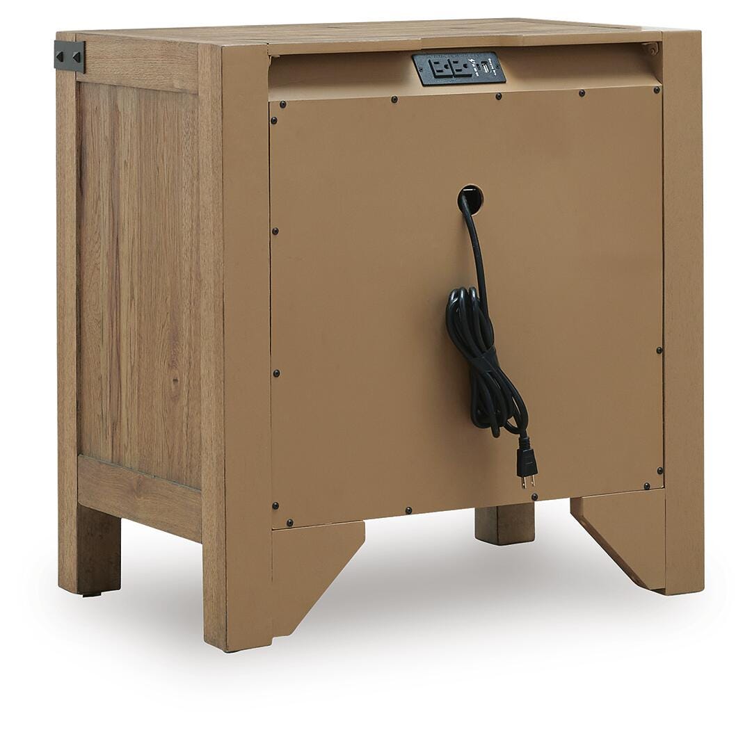 Ridgester Three Drawer Night Stand