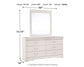Anarasia Full Sleigh Bed with Mirrored Dresser