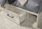 Cambeck Twin Panel Bed with 4 Storage Drawers with Mirrored Dresser, Chest and Nightstand