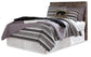 Derekson Full Panel Headboard Bed with Mirrored Dresser, Chest and Nightstand
