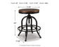 Valebeck Counter Height Dining Table and 4 Barstools