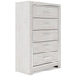Altyra King Panel Bed with Mirrored Dresser, Chest and Nightstand