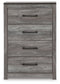 Bronyan Queen Panel Bed with Mirrored Dresser, Chest and Nightstand