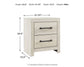Cambeck Queen Panel Bed with 2 Storage Drawers with Mirrored Dresser and Nightstand