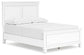 Fortman Full Panel Bed with Mirrored Dresser