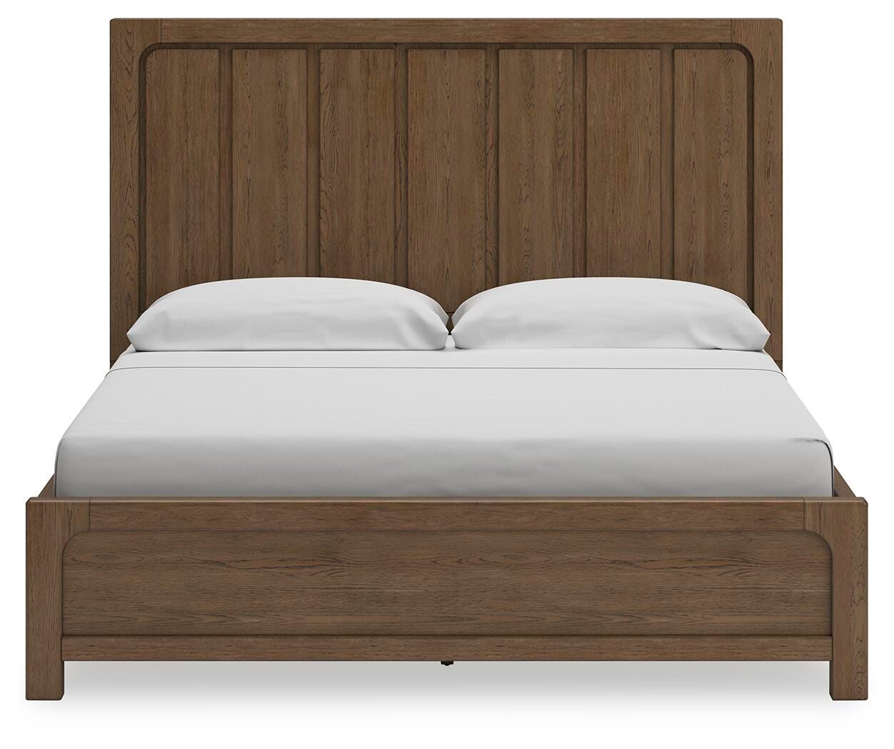 Cabalynn California King Panel Bed with Storage with Mirrored Dresser