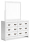 Binterglen California King Panel Bed, Dresser, Mirror, Chest and Nightstand