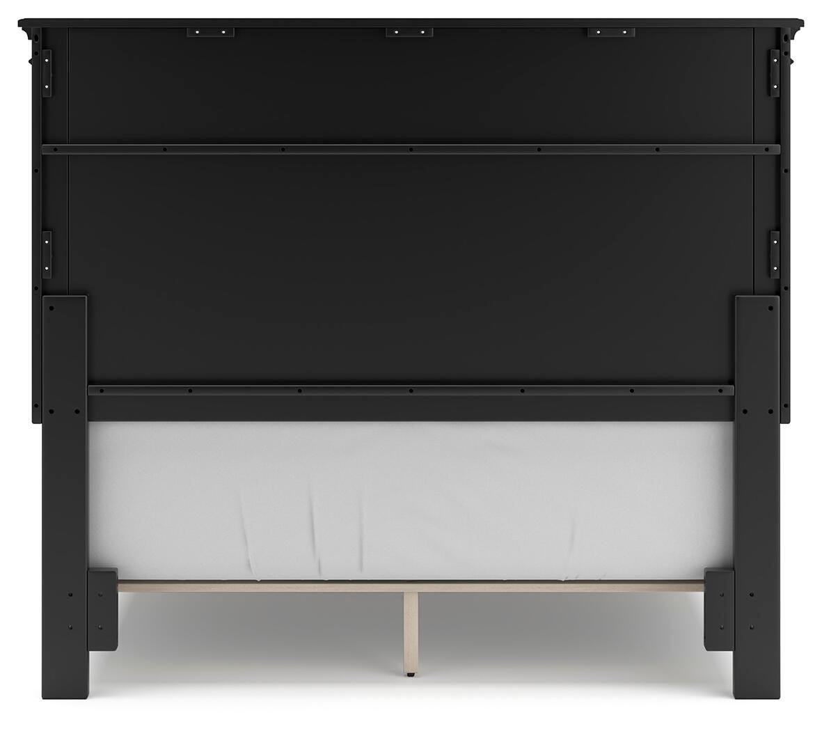 Lanolee Full Panel Bed with Mirrored Dresser and Nightstand
