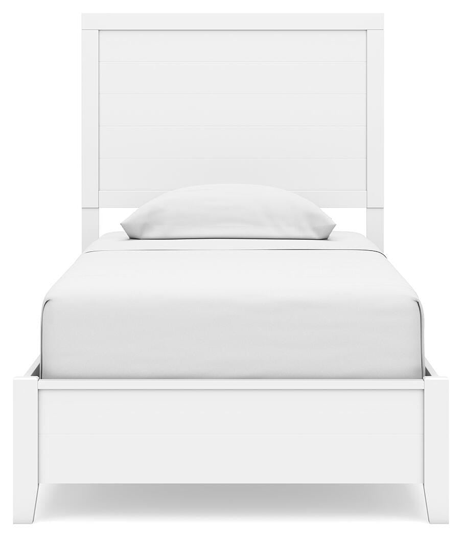 Binterglen Twin Panel Bed with Mirrored Dresser and Nightstand