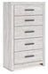 Cayboni Full Panel Bed, Dresser, Mirror, Chest and Nightstand