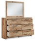 Hyanna Full Panel Storage Bed, Dresser, Mirror, Chest and Nightstand